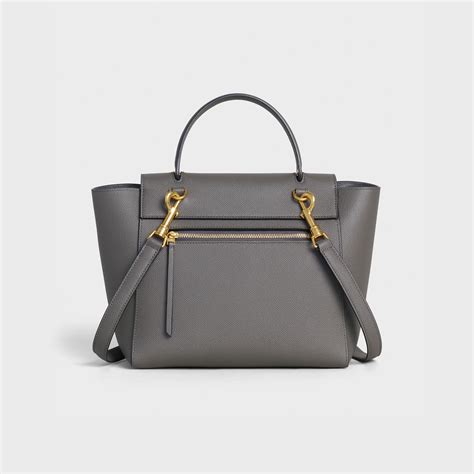 celine micro grey grained calfskin micro belt bag 5|Women's Micro Belt bag in grained calfskin .